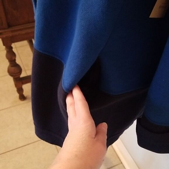 Coldwater Creek Size 1X colorblock sweater jacket - Picture 5 of 15